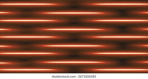 Un rayo láser rojo futurista. Sobre un fondo negro. Arte de fondo de Vector