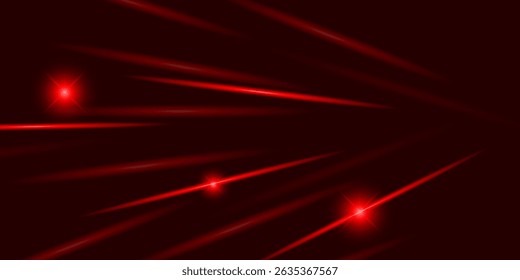 Futuristic red light streaks and glowing laser beams on a dark background. Perfect for sci-fi, tech, gaming, or speed-themed designs and digital artworks.