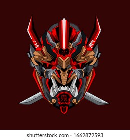 Futuristic Red Onimask Super Demon