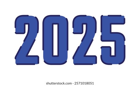 futuristic representation of "2025," showcasing a sleek and modern design, perfect for New Year's promotions, calendars, and events. Ideal for marking milestones and new beginnings.