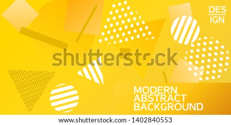 Futuristic retro 3D geometric design.  Minimal universal banner templates in memphis style. Dynamic composition. Vector illustration.