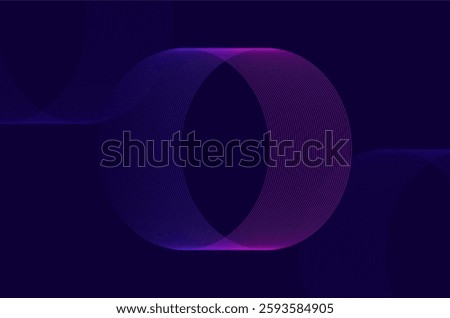 Futuristic retro numeric design glitch efffect with line pattern number 0 zero.