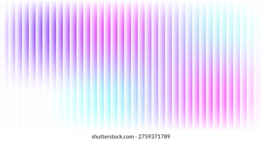 Futuristic ribbed glass gradient texture. Abstract vertical stripe background