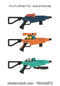 Futuristic Rifle Illustrations