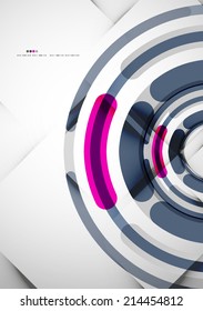 Anillos futuristas tecnología abstracta fondo abstracto moderno