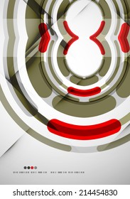 Futuristische Ringe Technologie abstrakter, moderner abstrakter Hintergrund