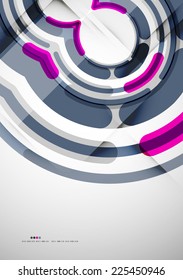 Anillos futuristas tecnología abstracta fondo abstracto moderno