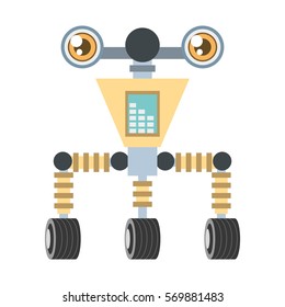 futuristic robot circuit electrical vector illustration eps 10