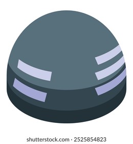Futuristic robot helmet, showcasing advanced technology and innovation