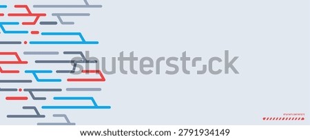Futuristic Robot Technology Background with Bright White Chrome Circuit Lines and Tactical Elements
