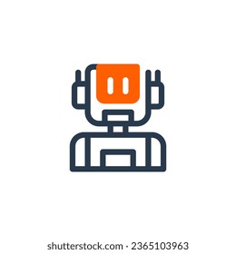 Futuristic Robot Technology vector icon