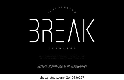 Futuristic rounded font with broken neon lines, perfect for tech, digital, or sci-fi themed designs. Ideal for headlines, posters, and branding