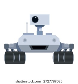 Futuristischer Rover, der fremde Landschaften durchquert, Daten für wissenschaftliche Forschung sammelt