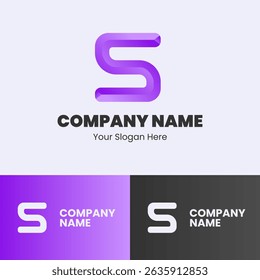 Futuristic S Letter Logo Design for Innovative Tech Companies.