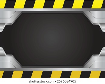 futuristic safety background construction vector