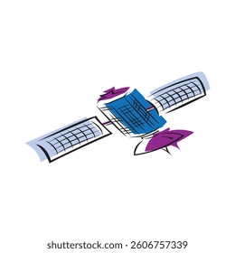 Futuristic Satellite with Solar Panels Floating in Space - Powered by Shutterstock - Get 15% off with code: PIKWIZARD15