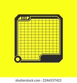 futuristic scfi cyber frame border minimalist design