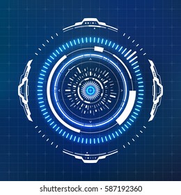 Futuristic Sci Fi Modern User Interface Circle. Abstract HUD