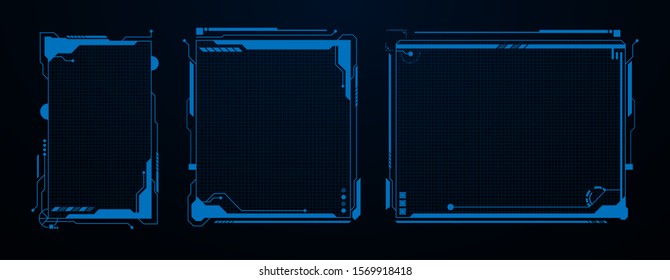 futuristic sci fi technology template design concept background eps 10 vector