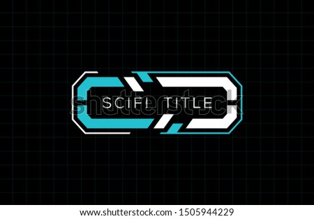 Futuristic or Science fiction title template