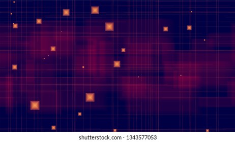 Futuristic Science Seamless Neon Background. Bright Artificial Intelligence Concept. Digital Future Technology Pattern. Futuristic Led Background.