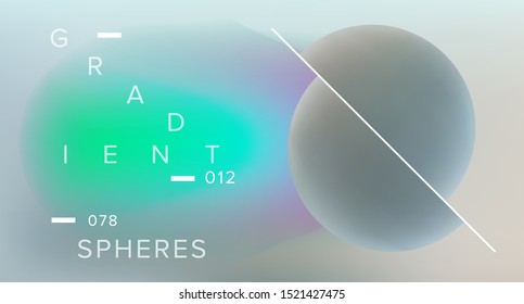Fondo abstracto futurista de ciencia ficción con esferas 3D flotantes en el espacio. Antecedentes vectoriales para proyectos de ciencia, biología y tecnología.