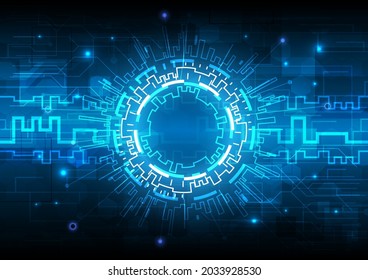 Futuristic Sci-Fi glowing HUD element and particle engineering. Abstract hi-tech particle background. Hologram and head-up display interface. Virtual reality technology wave of data