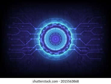 Futurista usuario HUD de ciencia ficción. Marco de infografía digital. Resumen del holograma de fondo de alta tecnología. Innovación eléctrica en tecnología de realidad virtual. Ingeniería de la ciencia de datos 