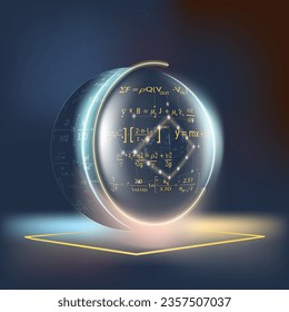 Futuristic sci-fi high-tech monitor Screen Displays,vector image