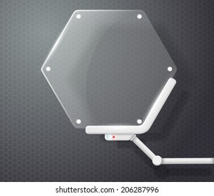 futuristic screen honeycombs