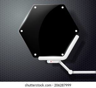 futuristic screen honeycombs
