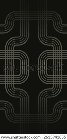 Futuristic Seamless Geometric Background with Dark Color. Potrait Striped Vector Background. High Quality Vector Background Illustration