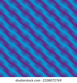 Patrón futurista transparente de ondas diagonales azul-violeta para la decoración, papel de pared, papel envolvente, tela, fondo