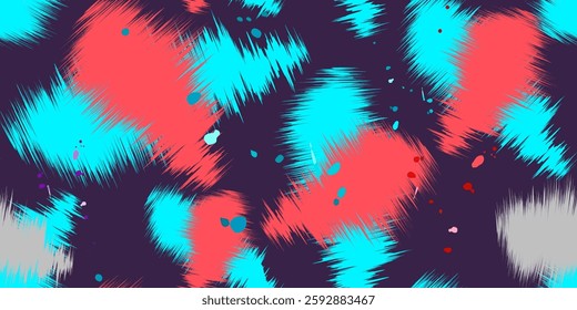Futuristic seamless pattern with glitch texture. Geometric designs and shapes for graphic design and fashion models. Vector illustration