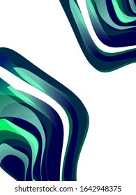Futuristic shape. Abstract wallpaper, azure colors, cyber space.