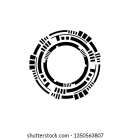 Futuristic shape circle icon