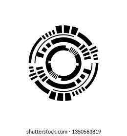 Futuristic shape circle icon