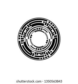 Futuristic shape circle icon