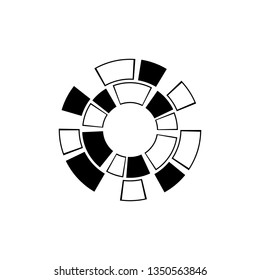 Futuristic shape circle icon