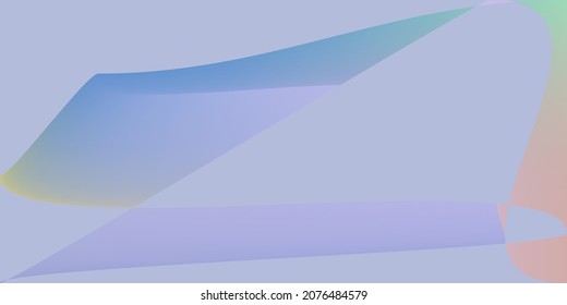 Futuristic Shape Layers Multicolor Pastel Gradient Mesh. Modern Dark Color Dynamic Illustration. Rainbow Fluid Smooth Purple Office Background. Violet Minimal Lavender Digital Modern Design.