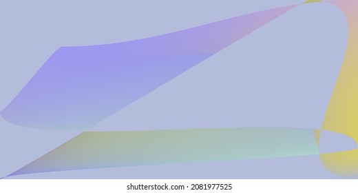 Futuristic Shape Minimal Multicolor Modern Design. Fluid Rainbow Dynamic Violet Trendy Background. Digital Pastel Purple Smooth Dark Gradient Mesh. Layers Modern Lavender Color Illustration.
