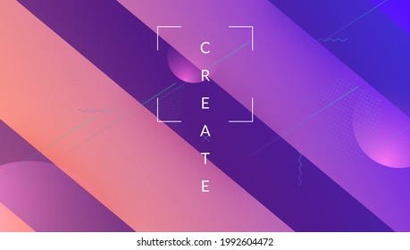 Futuristic Shape. Mobile Frame. Neon Shapes. Color Landing Page. Technology Template. Tech Minimal Flyer. Pink Bright Banner. Gradient Cover. Magenta Futuristic Shape