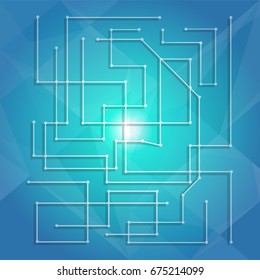 futuristic shape. technology vector background