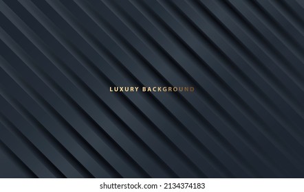 Formas futuristas negras con fondo geométrico de lujo gris con líneas. Diseño vectorial de diseño de brillo moderno.