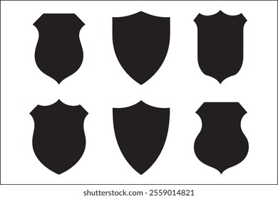 Futuristic Shield Logo Vector Graphics Art
