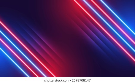 futuristic shiny diagonal electric lines background with empty space vector