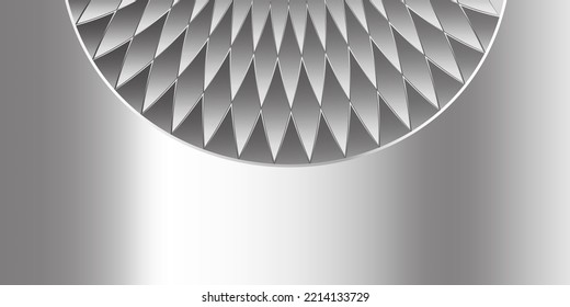 Futuristic silver background vector design