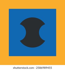 Futuristic simple graphic form vector illustration