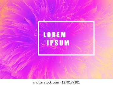 Futuristic simplistic abstract flower vector gradient colorful background design. 