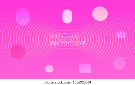 Futuristic simplistic geometric halftone vector design. 